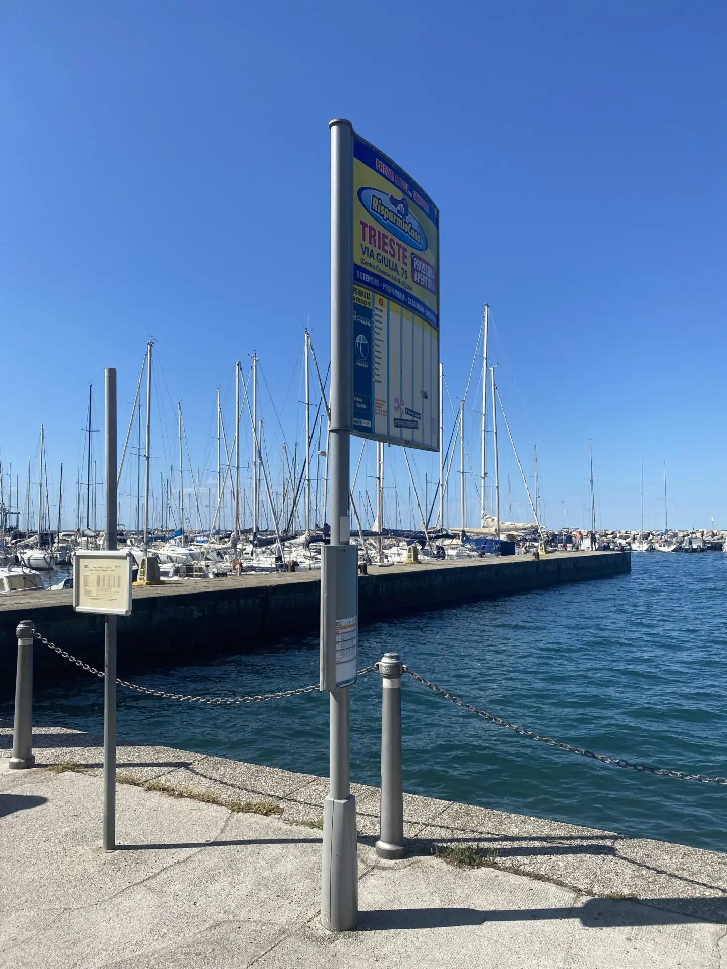 Bushaltestelle am Castello di Miramare 