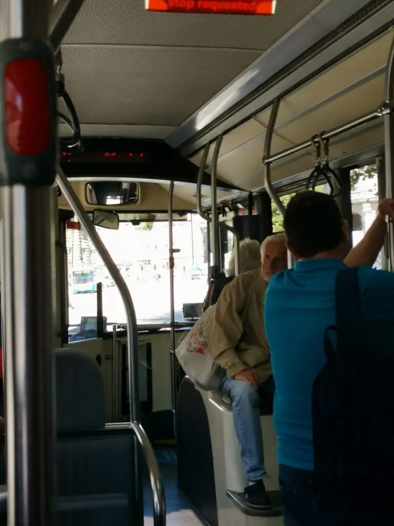 Bus Triest von innen