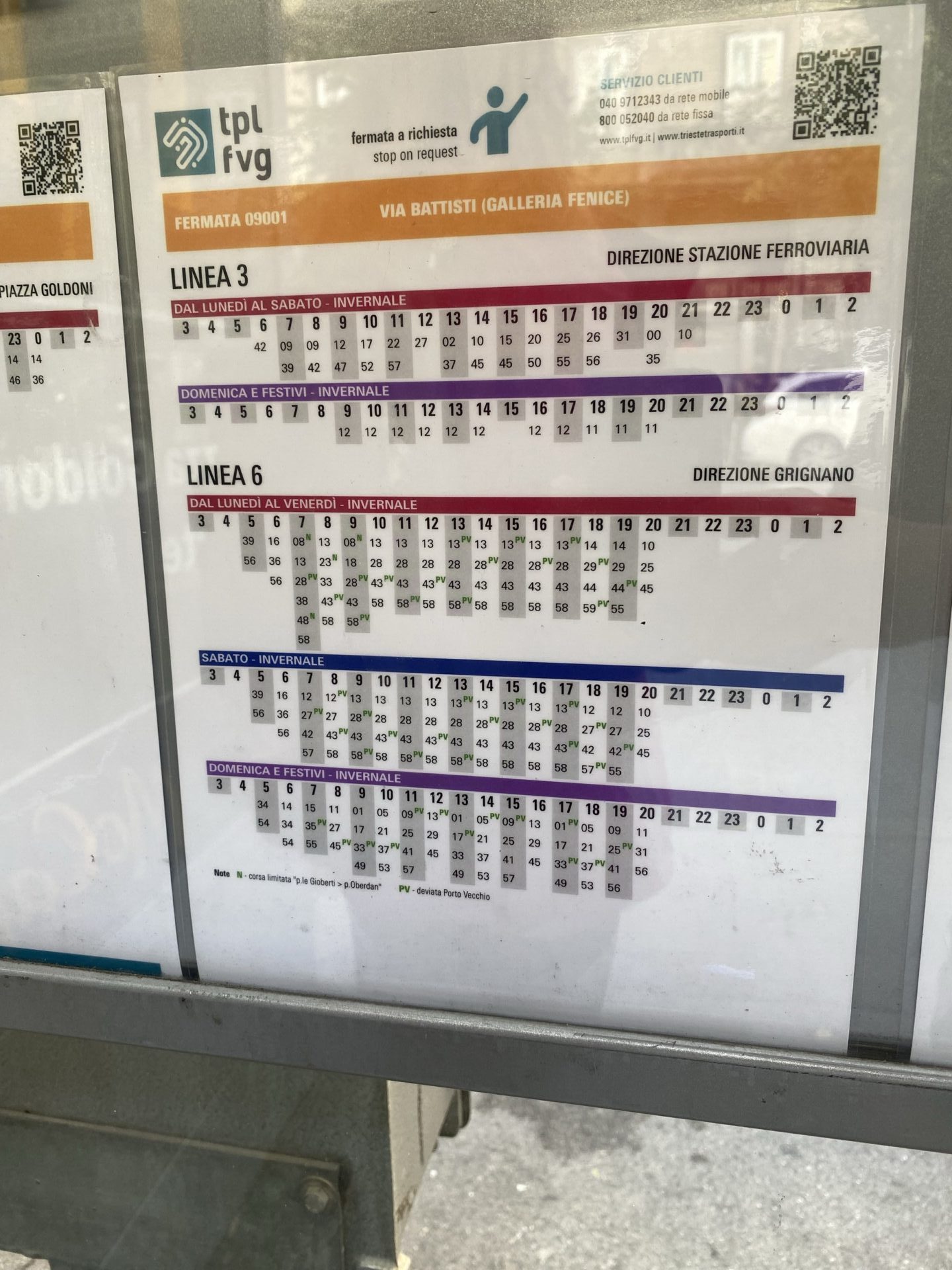 Busfahrzeiten in Triest