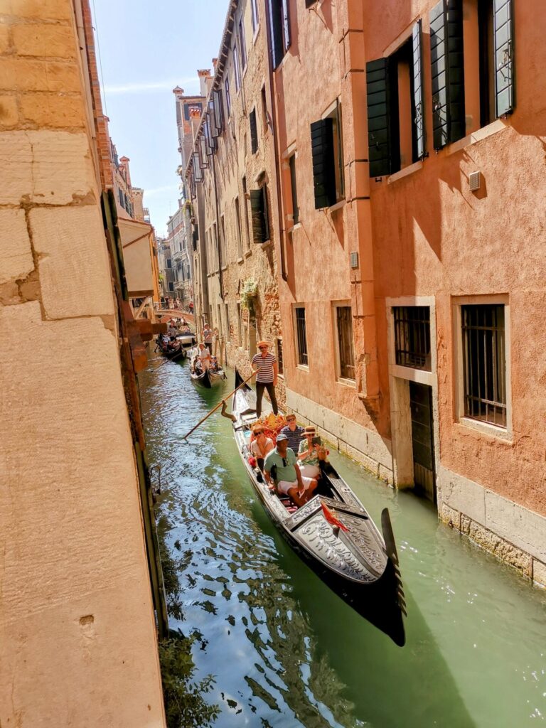 Gondelfahrer in Venedig