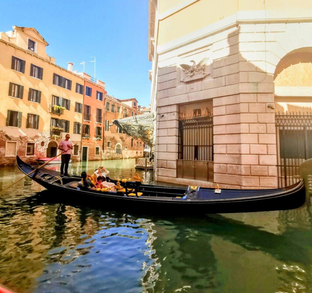 Gondelfahrer in Venedig