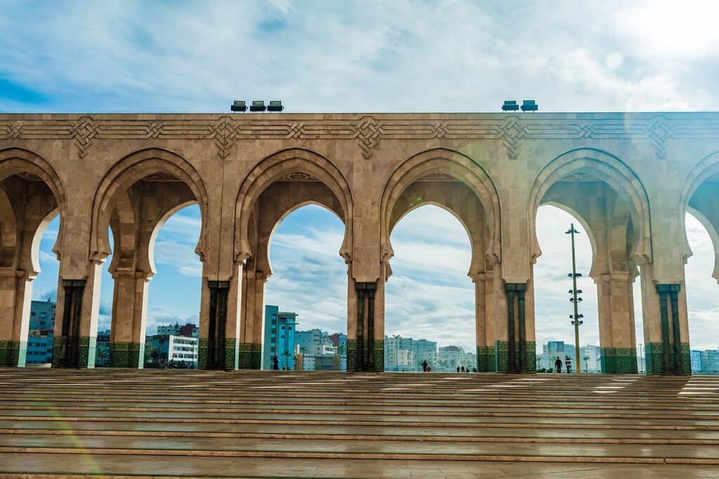 Historische Mauer-Bogen Casablanca