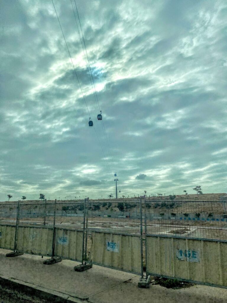 Kanaren Mittelmeer Marokko Agadir Zentrum Strand Meer Kasbah Ruinen Seilbahn