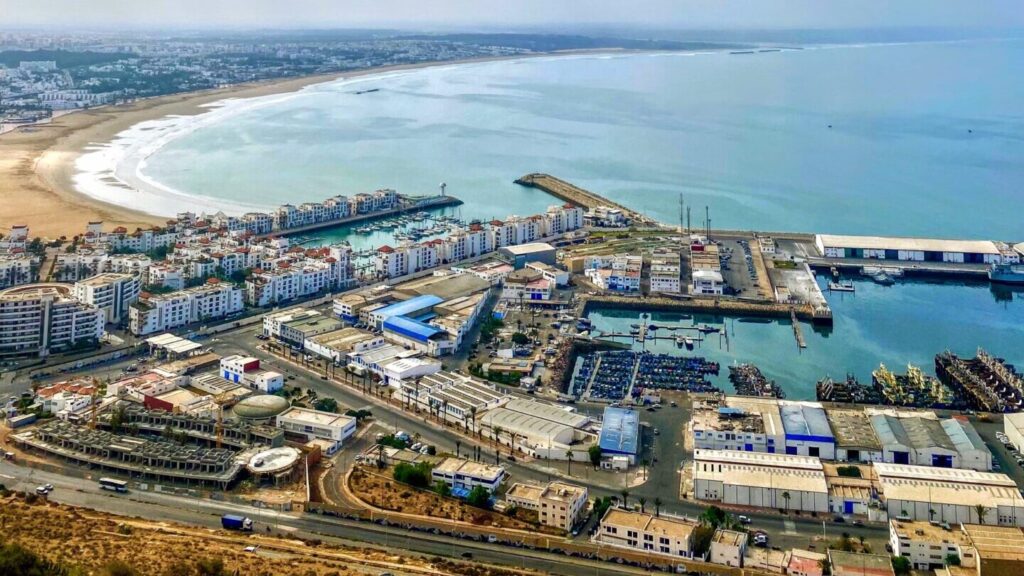 View auf das Stadt-Zentrum von Agadir
