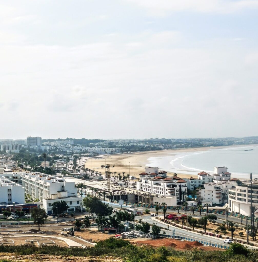Aussicht von der Kasbah Ruinen - Agadir Oufella auf die Stadt Agadir