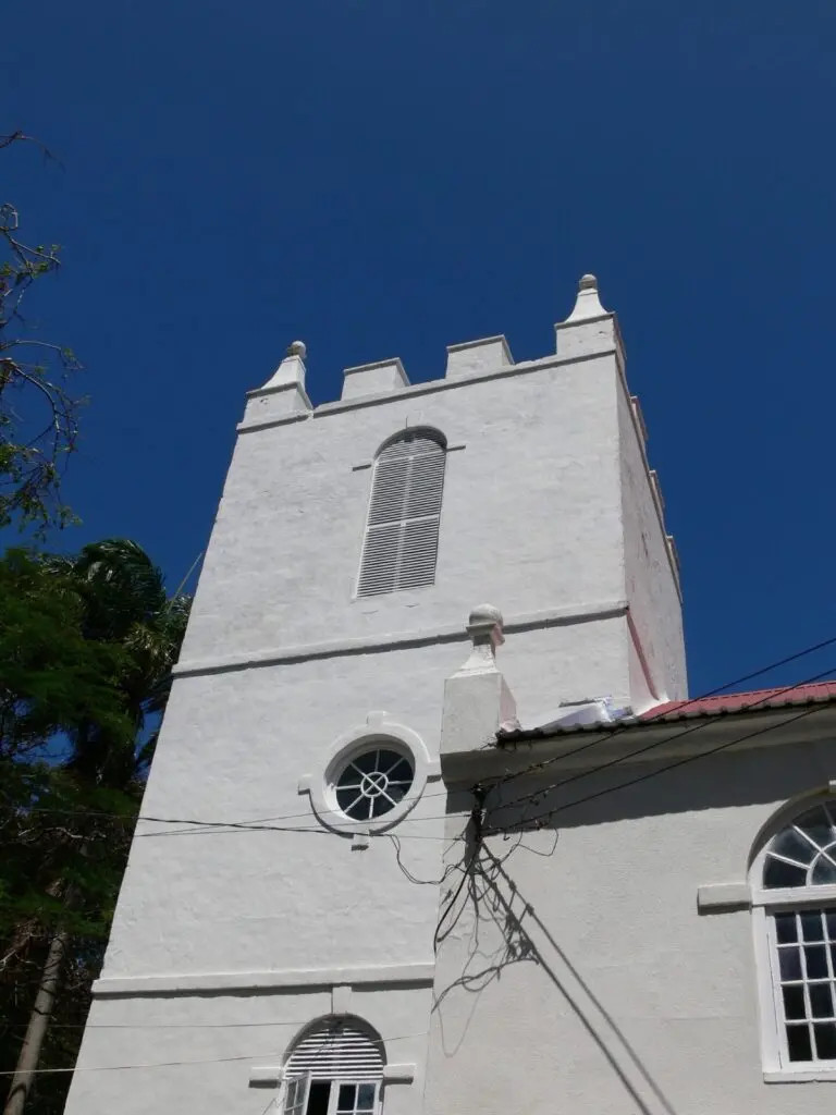 Turm der St. Mary's Church auf Barbados Bridgetown