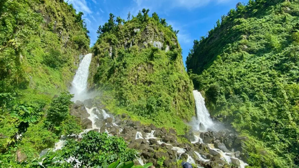Trafalgar Falls auf Dominica in Dominica Roseau