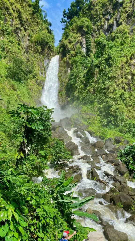 Wasserfall in Dominica Roseau