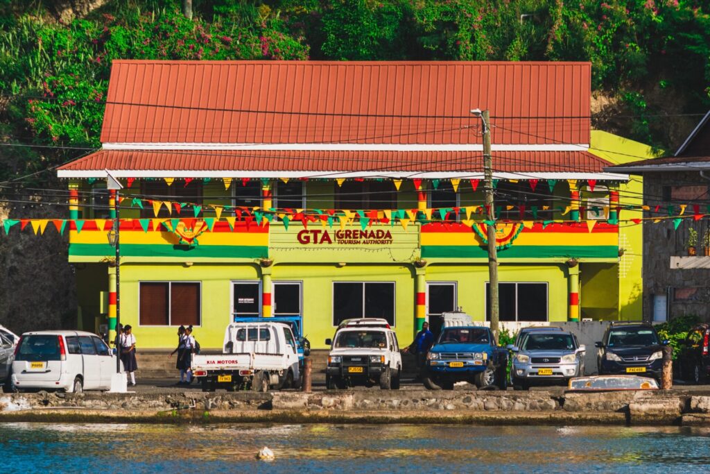 Gelbes Haus in St. Georges Grenada 