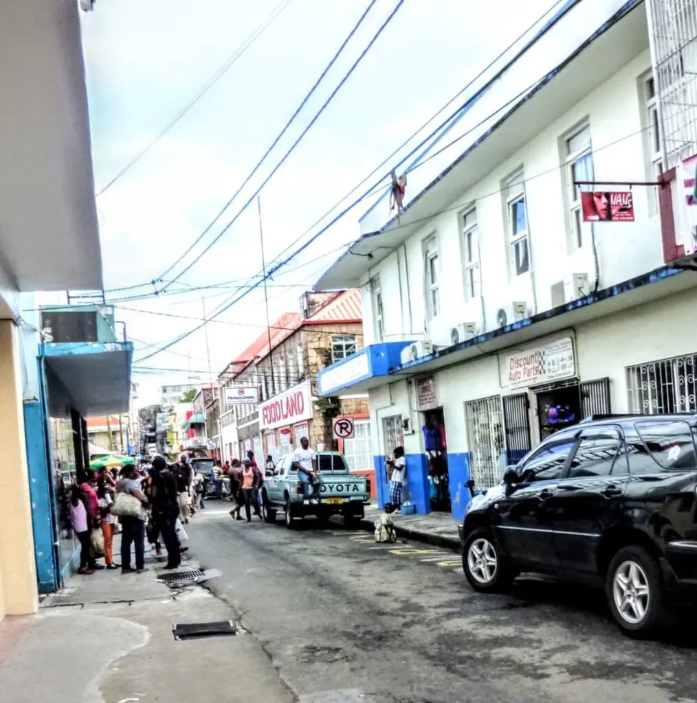 Straße im Zentrum von St. George`s Grenada 