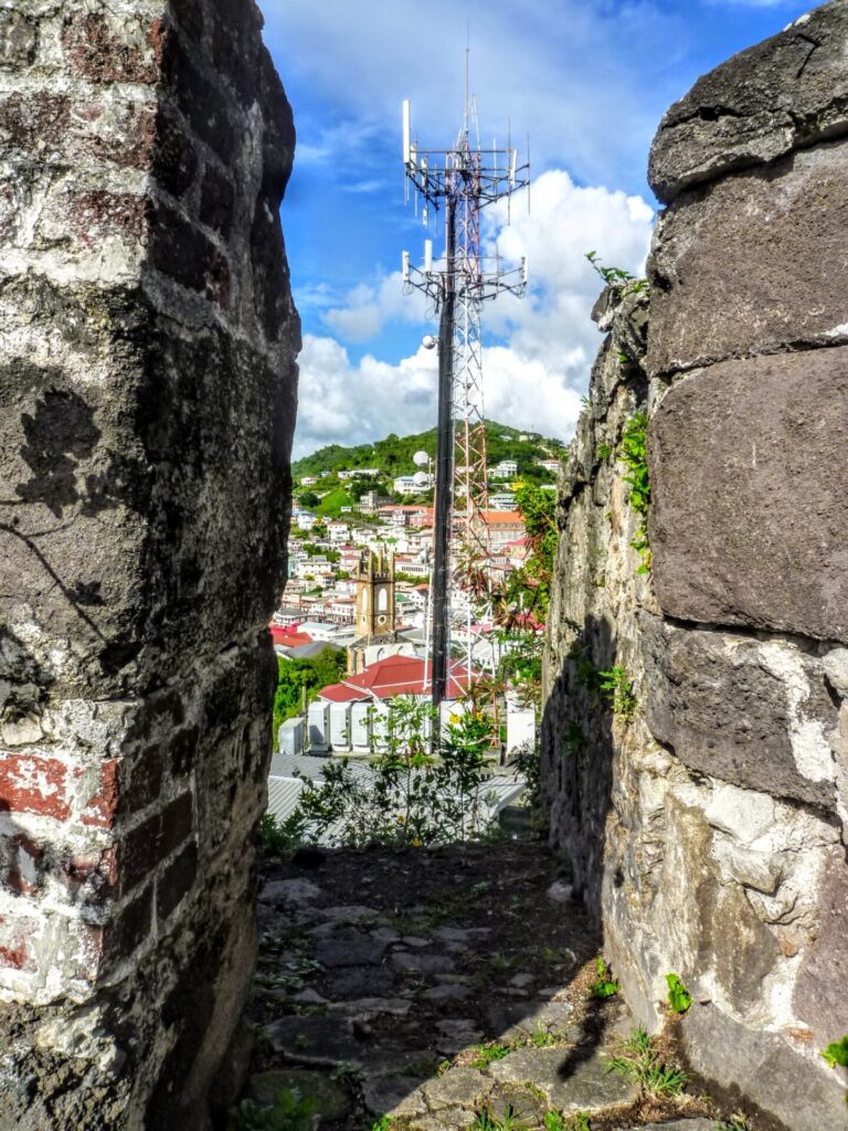 Blick auf das Zentrum von St. Georges Grenada 