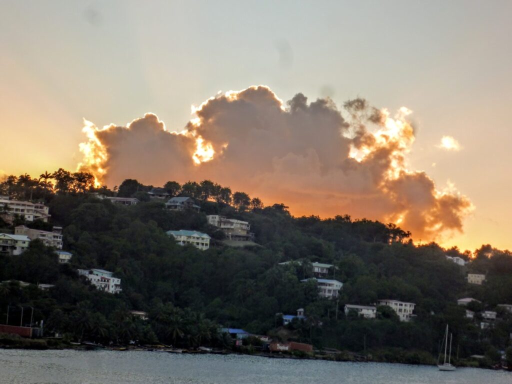 Blick auf Castries St. Lucia 