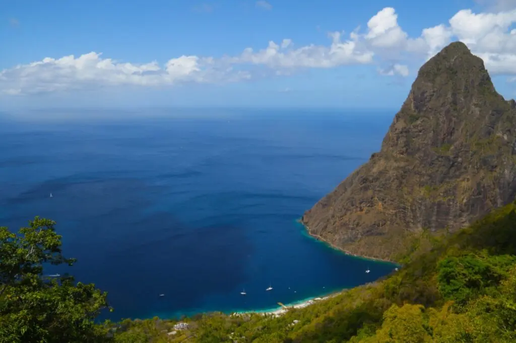 Karibik St. Lucia Castries Berge Natur