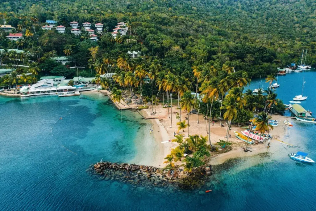 Karibik St. Lucia Castries Berge Natur