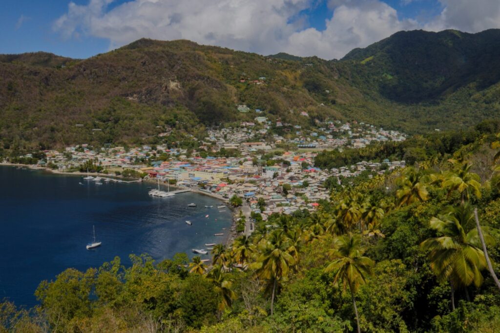 Karibik St. Lucia Castries Berge Natur 