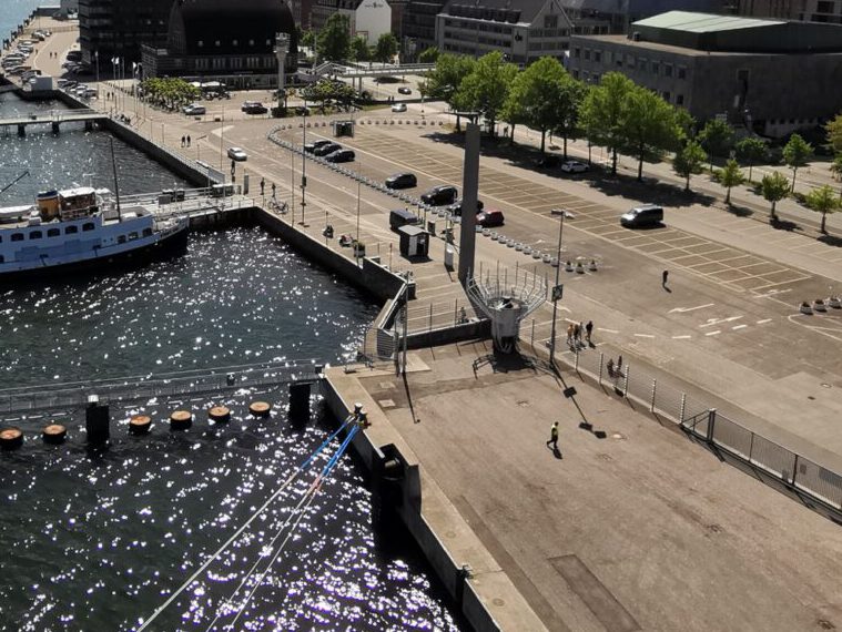 Blick auf den Hafen von Kiel