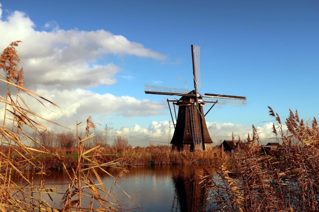 Windmühlenanlegen in Kinderdijk