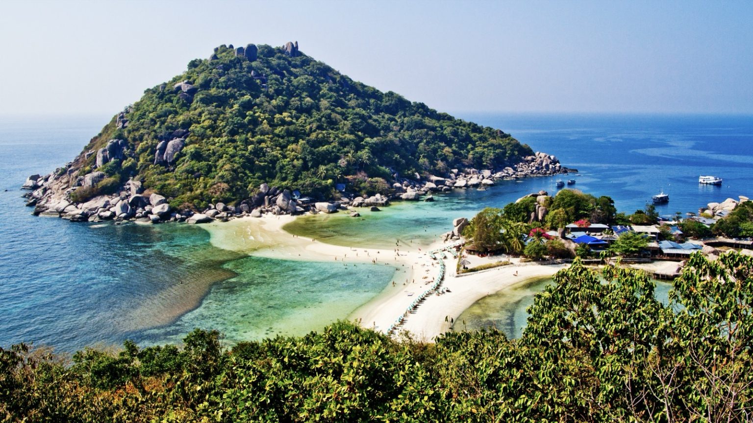 Blick auf Nangyuan Island Beach 