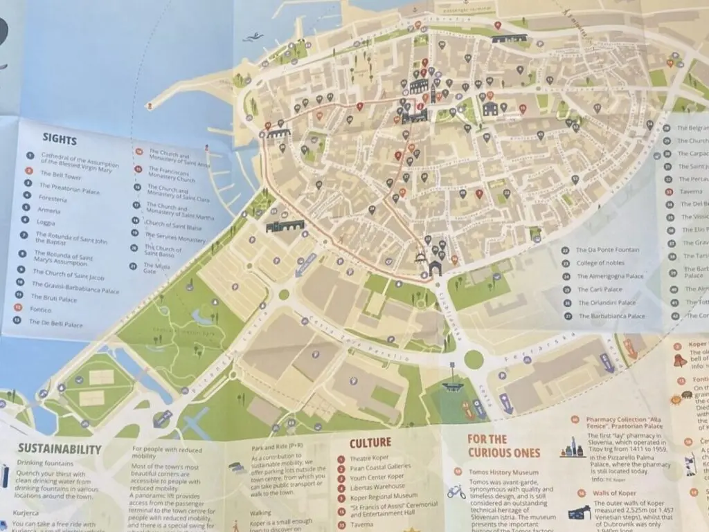 Koper Stadtplan