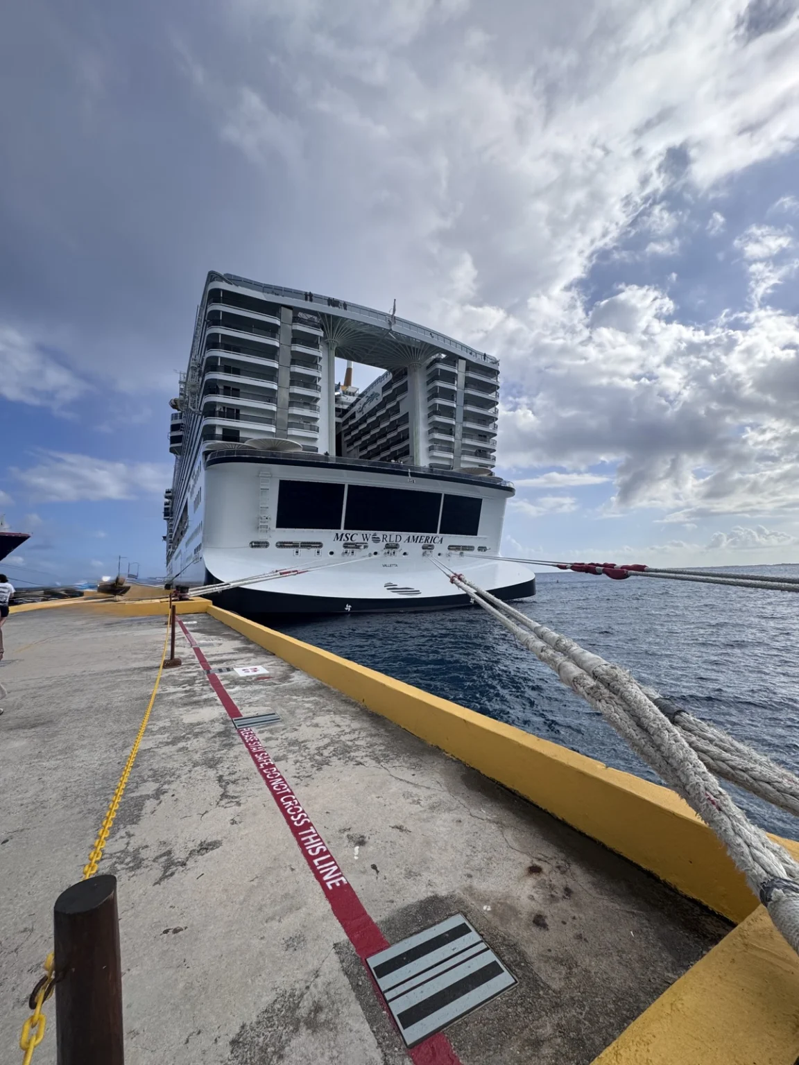 MSC am Hafen Costa Maya