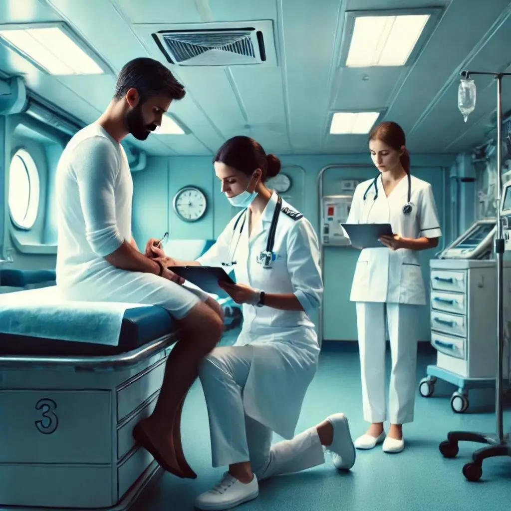 Krankenstation auf Kreuzfahrtschiff