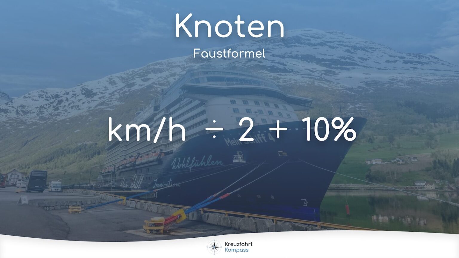 Knoten (Geschwindigkeit bei Schiffen) Formel