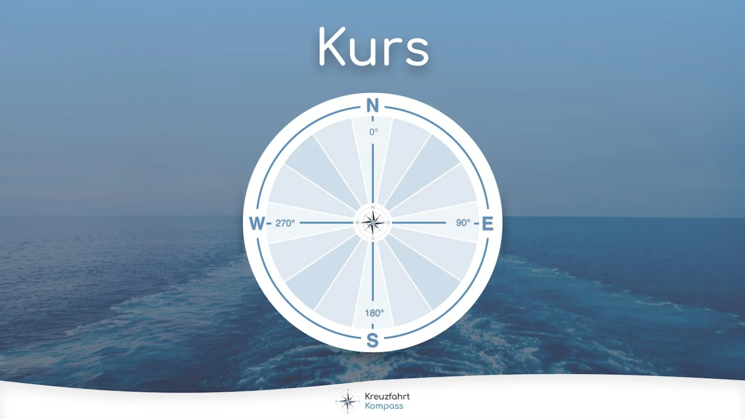 Kurs bei Kreuzfahrtschiffen