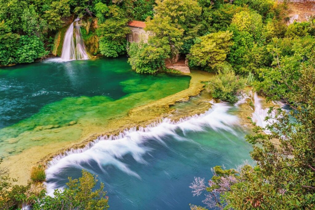 Wasserfall im Krka Nationalpark
