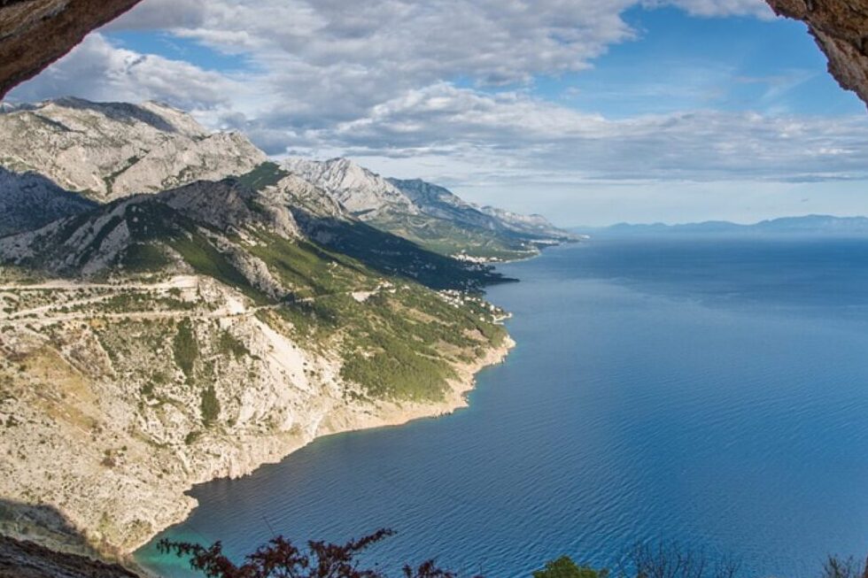 Blick auf die Insel Pag