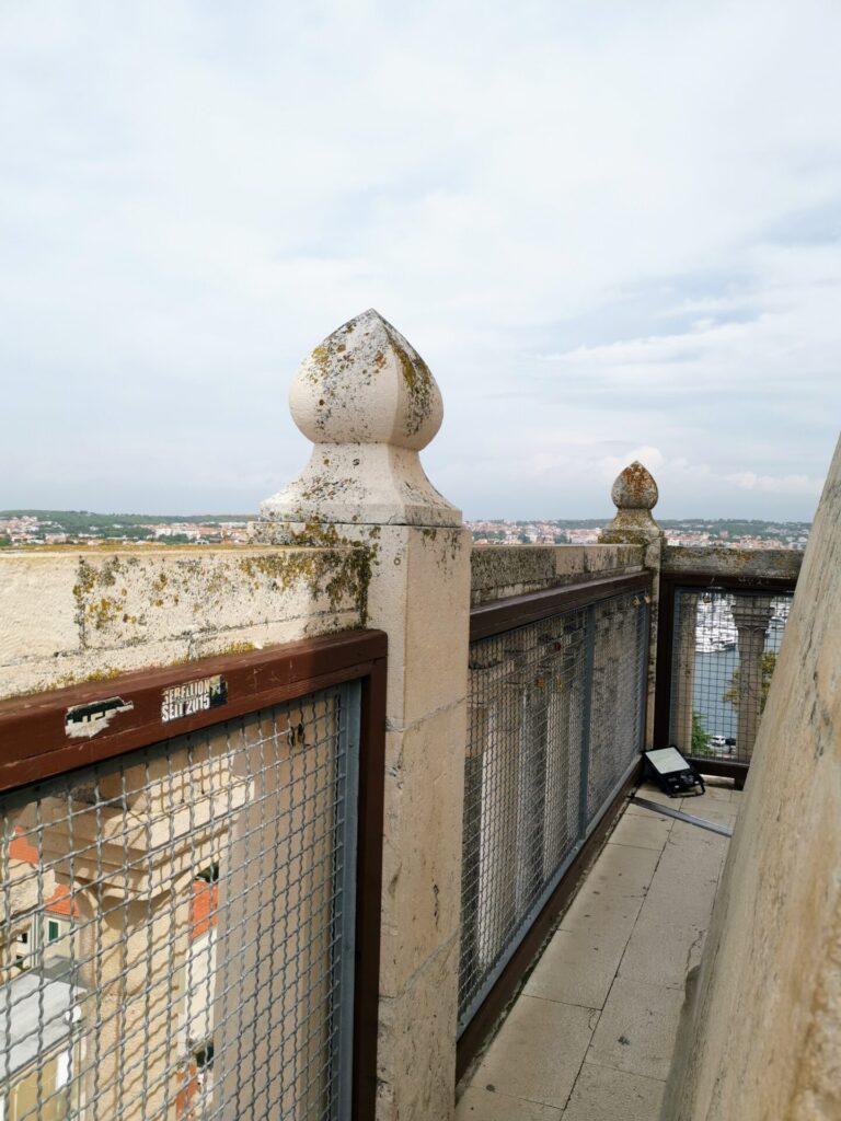Aussichtsbalkon Glockenturm Bell Tower in Zadar