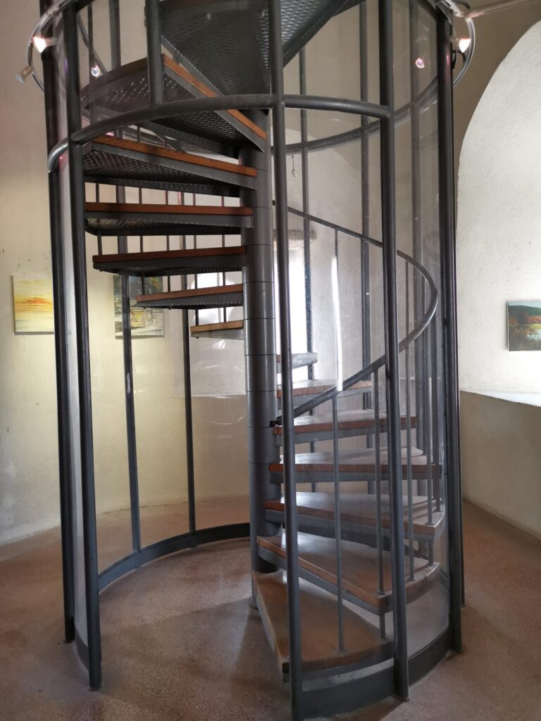 Wendel-Treppe im Captain's tower in Zadar