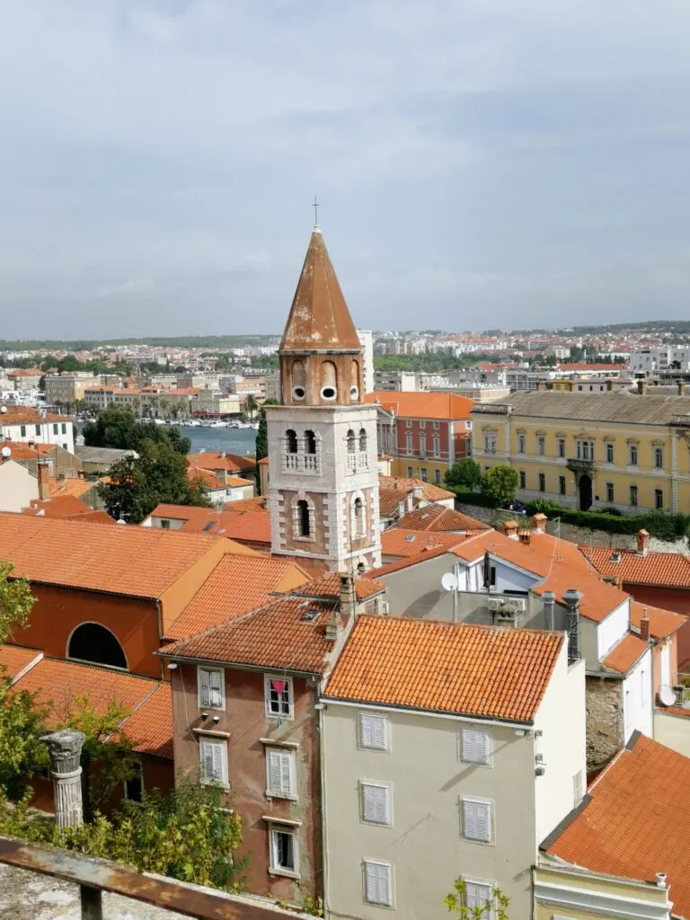 Aussicht vom Captain's tower in Zadar 