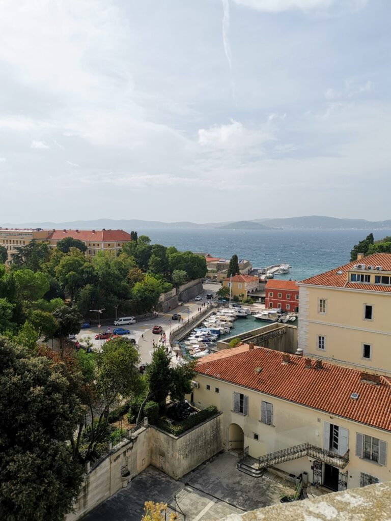 Aussicht vom Captain's tower in Zadar 