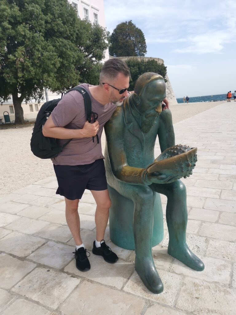 Statue of Špiro Brusina in Zadar