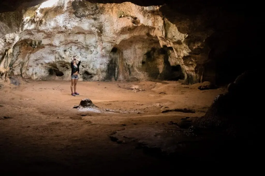 Große Höhle  von Fontein Grot auf Aruba