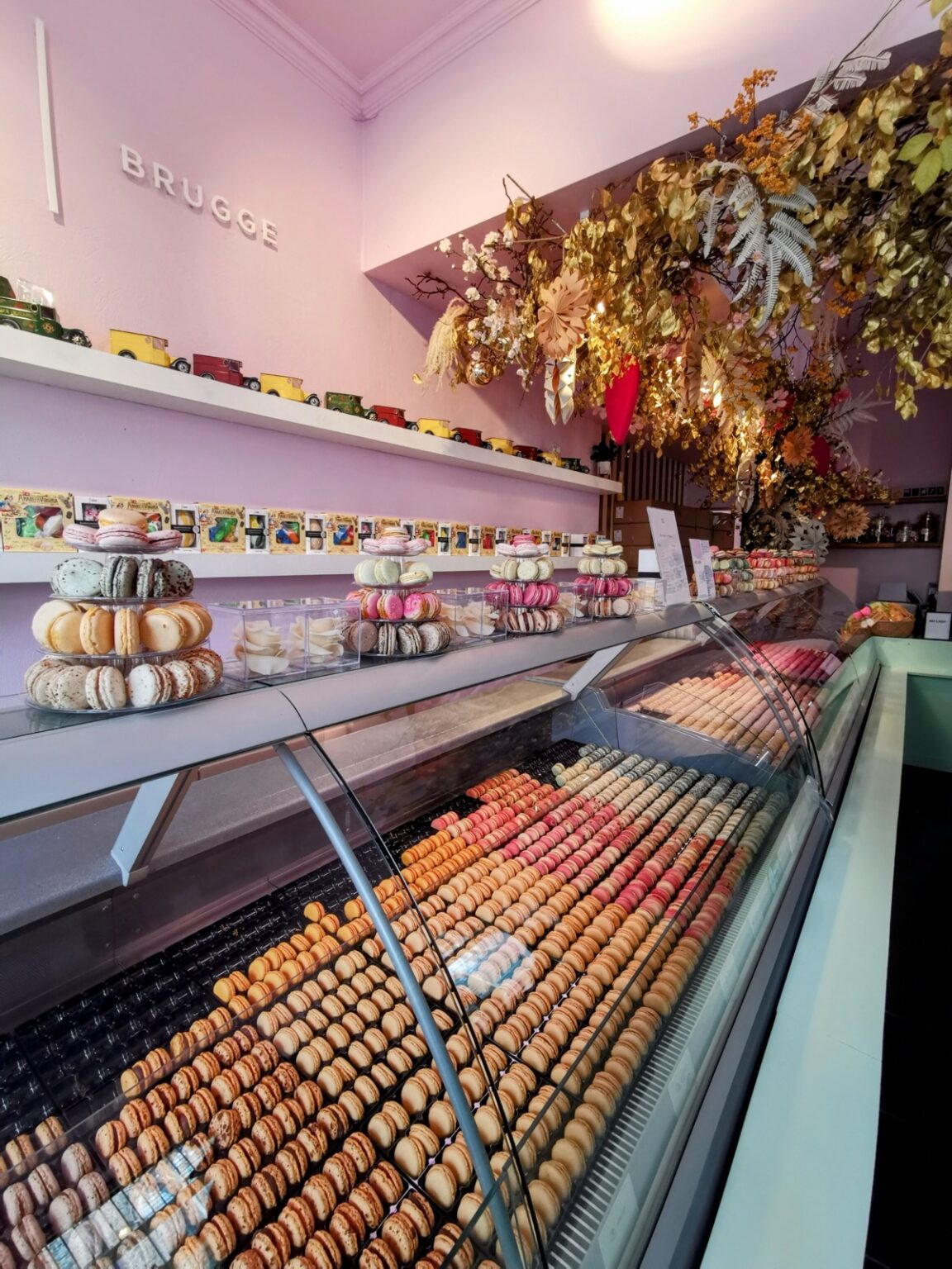 Geschäft für Macarons in Brügge