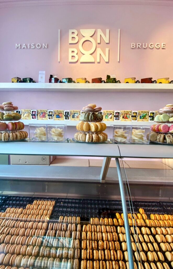 Geschäft für Macarons in Brügge