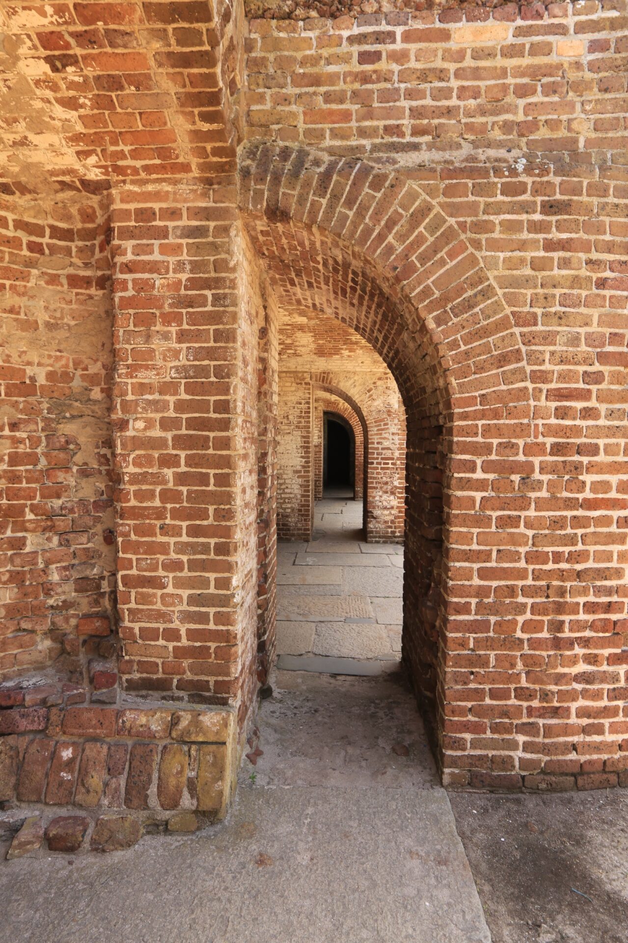 Steinbogen im Fort Sumter