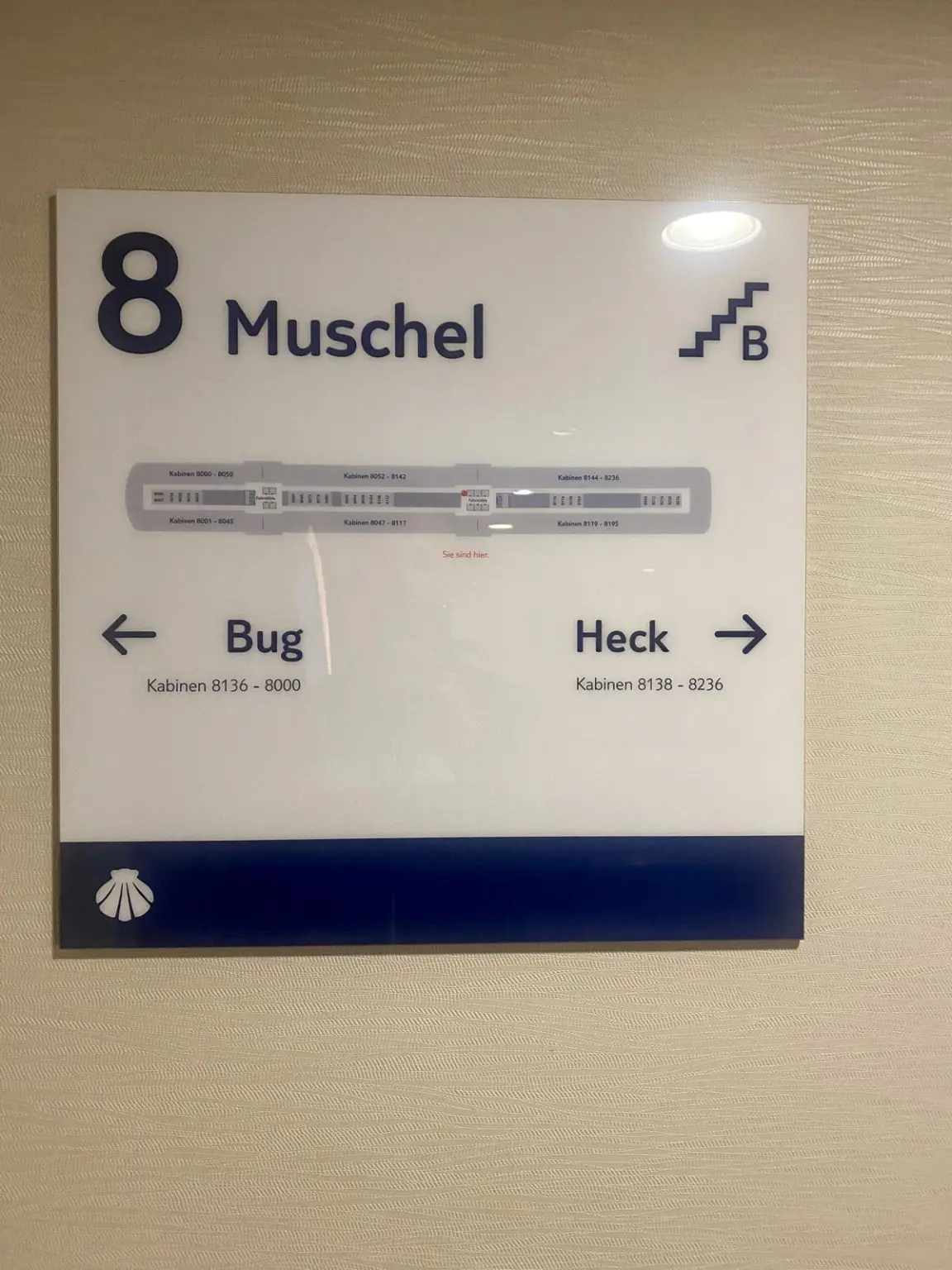 Etagenschild Mein Schiff 3