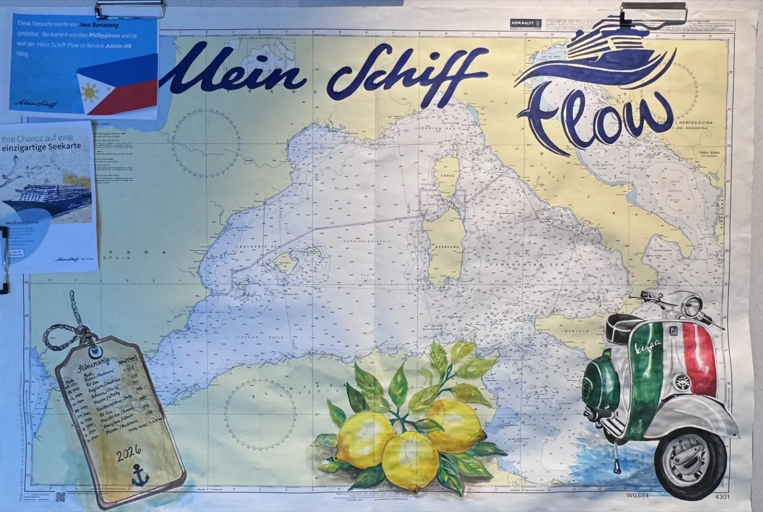 Seemeilenkarte Mein Schiff Flow