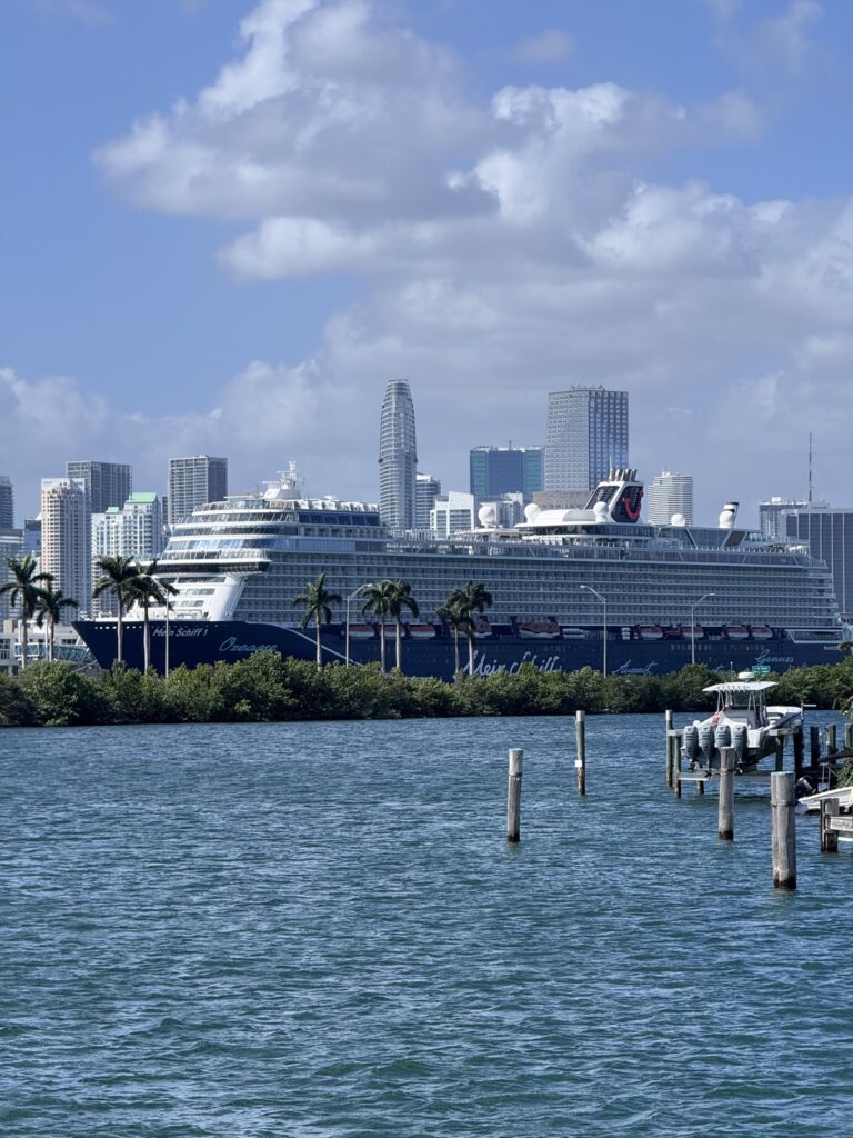 Mein Schiff am Hafen von Miami