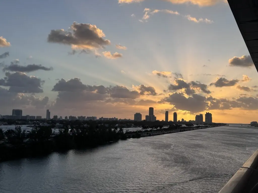 Miami bei Sonnenuntergang