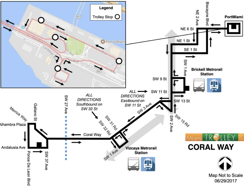 Miami Trolly Fahrplan