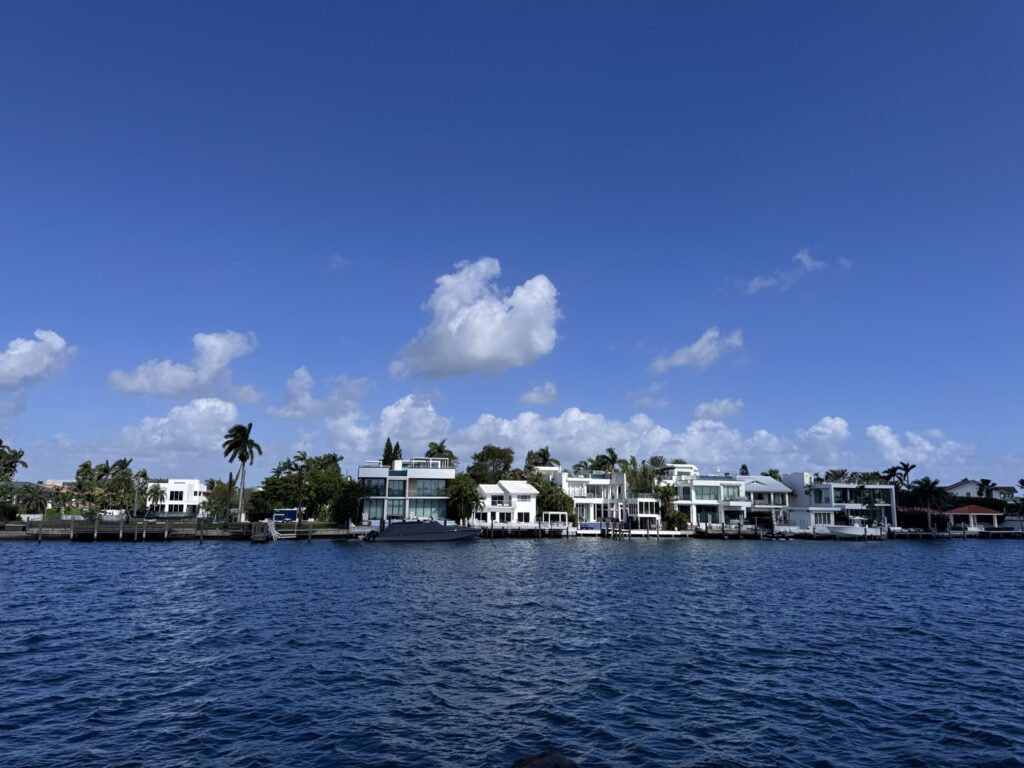 Star, Palm and Hibiscus Islands in Miami