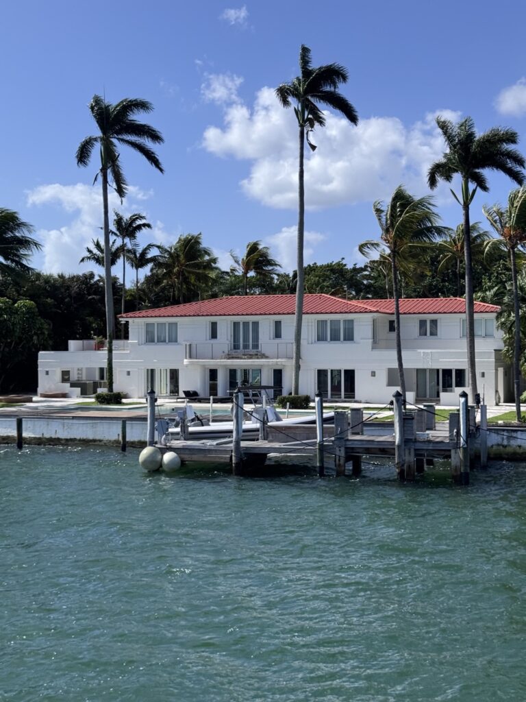 Star, Palm and Hibiscus Islands in Miami