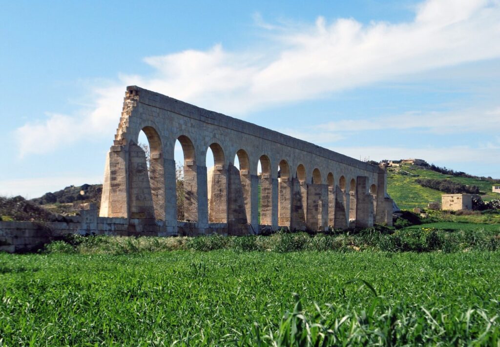 Aqueduct auf Gozo in Malta
