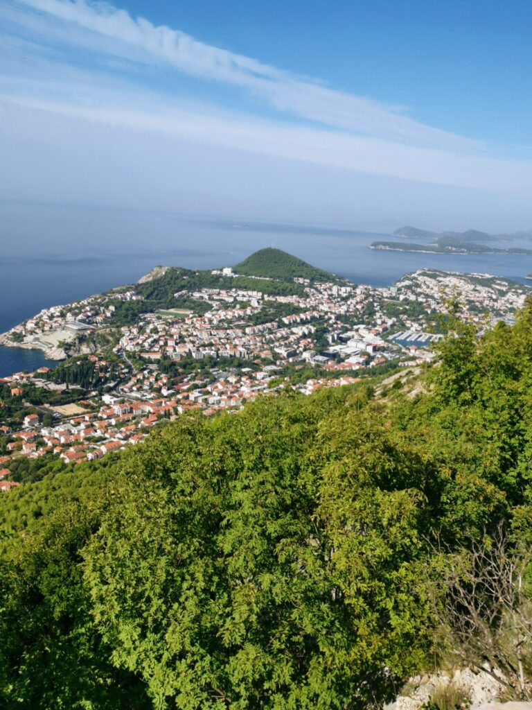 Ausblick auf Dubrovnik von Berg Srd 