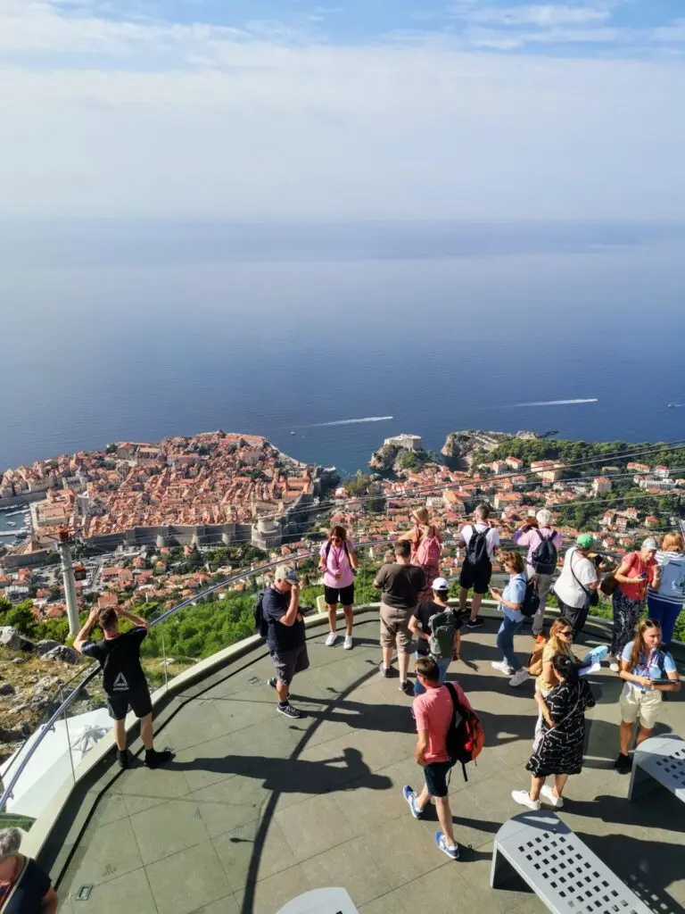 Aussichtsplattform auf den Berg Srd in Dubrovnik
