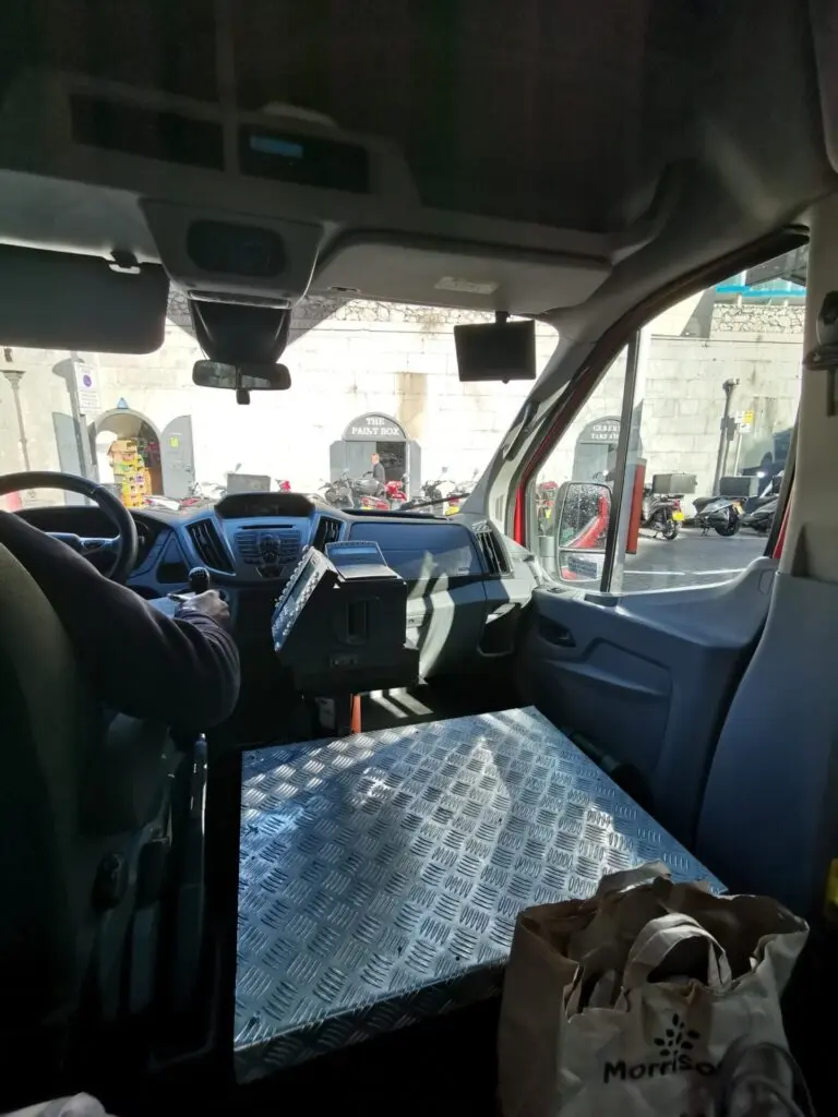 Bus von Innen in Gibraltar