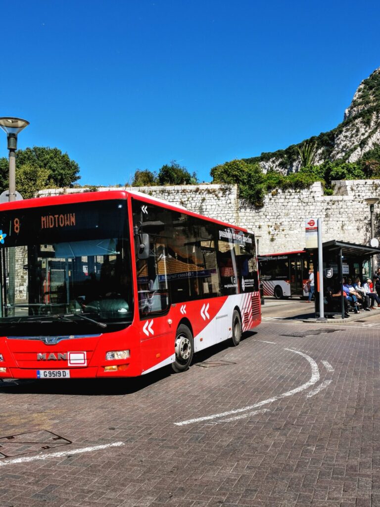 Roter Bus in Gibraltar